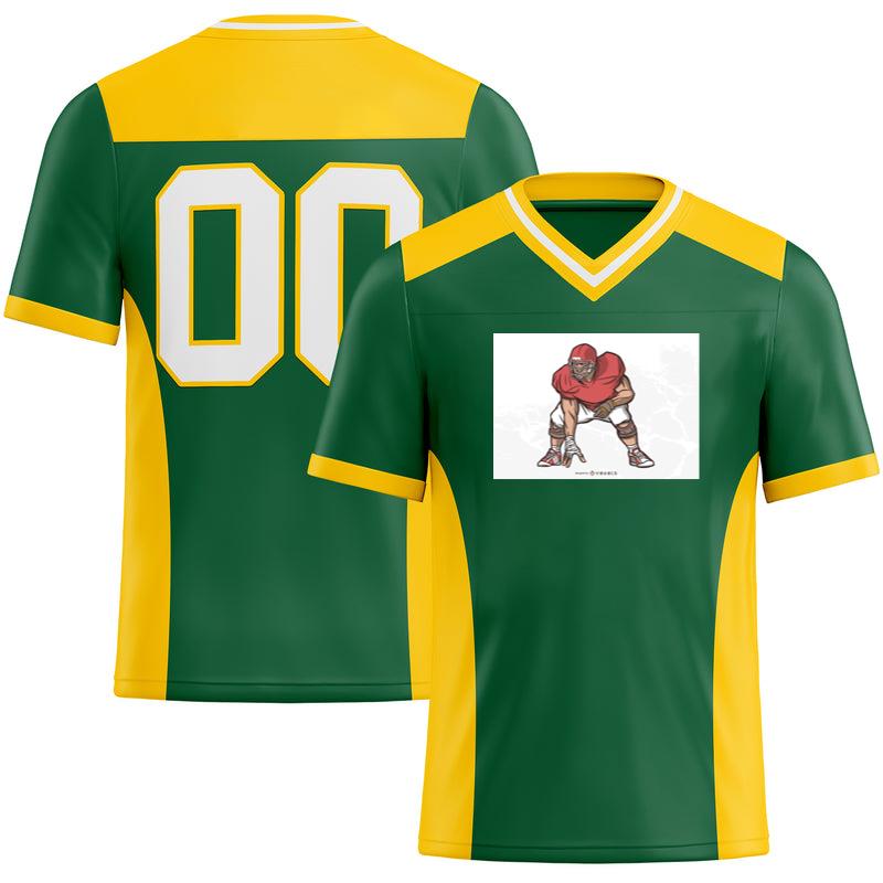 American Football Lineman Illustration Football Jersey