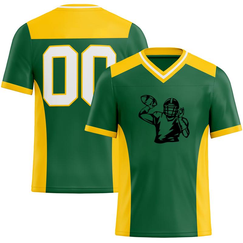 American Football Player High Contrast Football Jersey