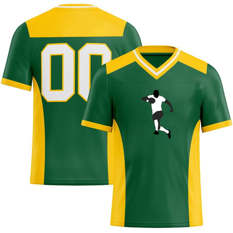American Football Player Running  Football Jersey