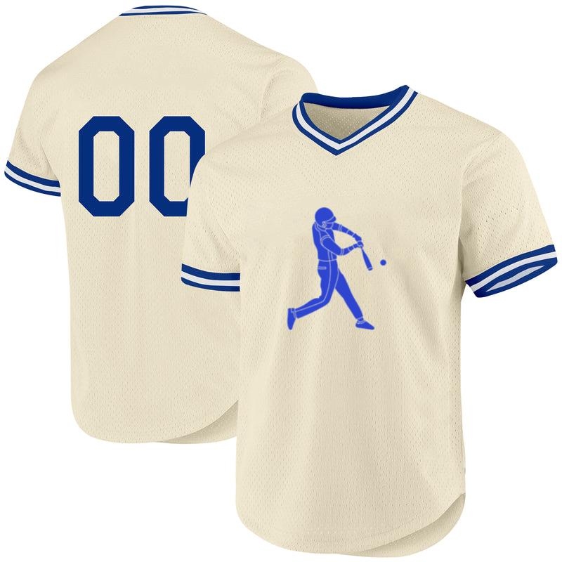 Baseball Player Blue Baseball Jersey