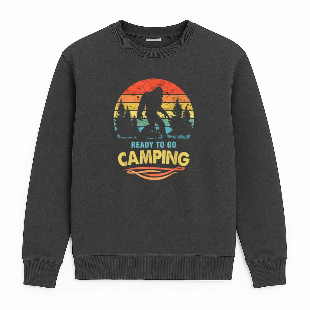 Camping Bigfoot Ready To Go Camping Sweatshirt