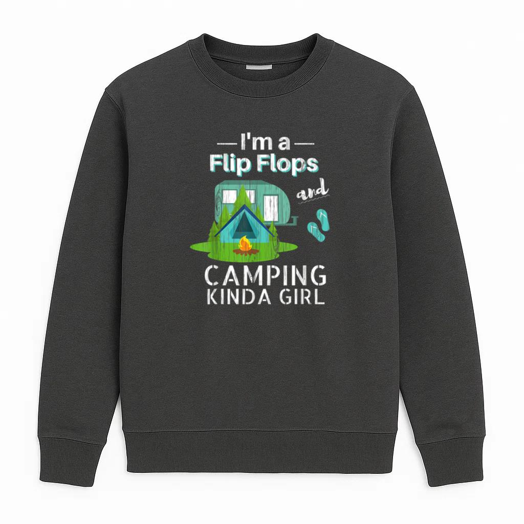 Camping Flip Flops Roadtrips RV Sweatshirt