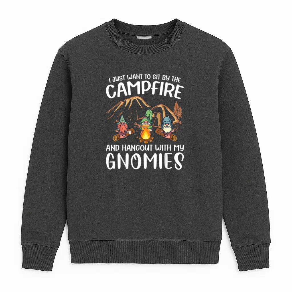 Camping Gnome Hangout With My Gnomies Sweatshirt