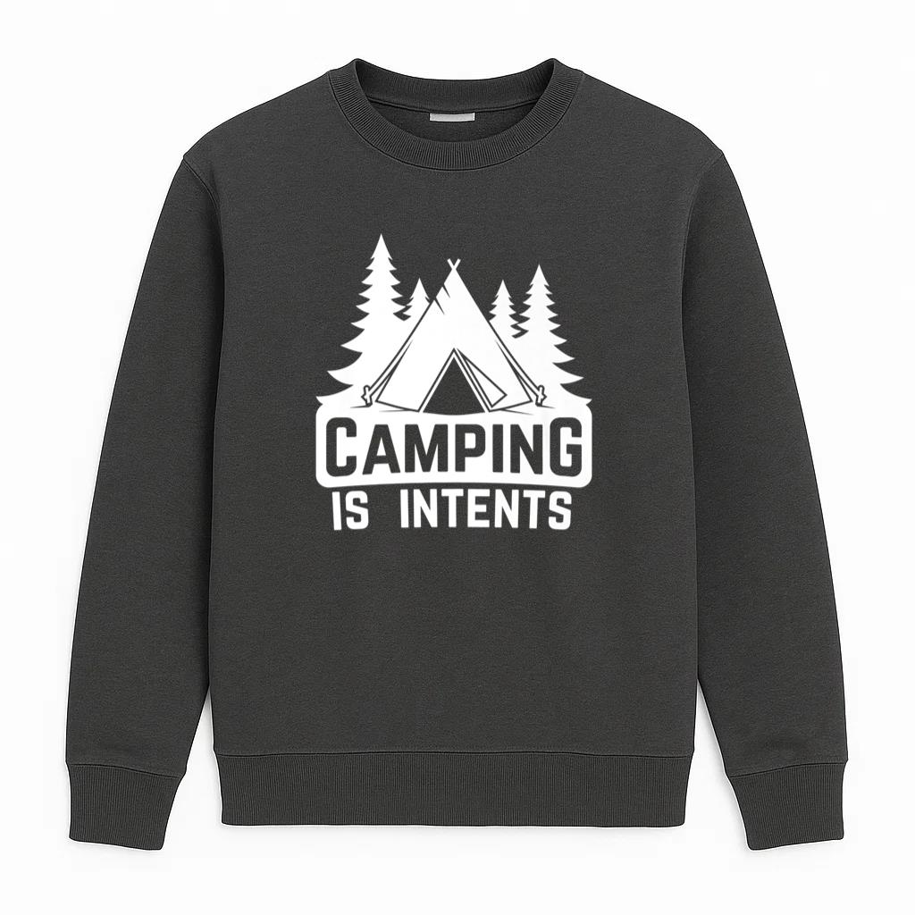Camping Is Intents Camper Forest Sweatshirt