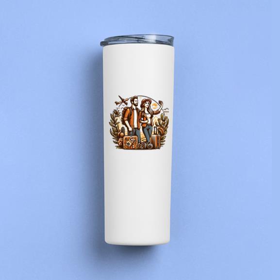 Dream Splendid Travelling Camping Skinny Tumbler 20oz