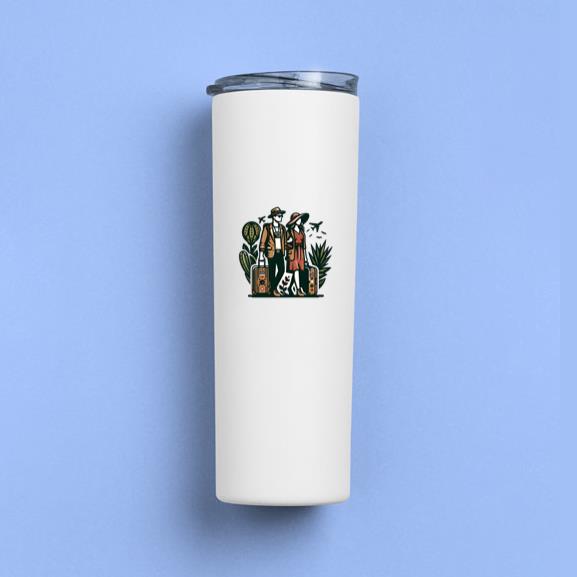 Fair Fresh Camping Travelling Skinny Tumbler 20oz
