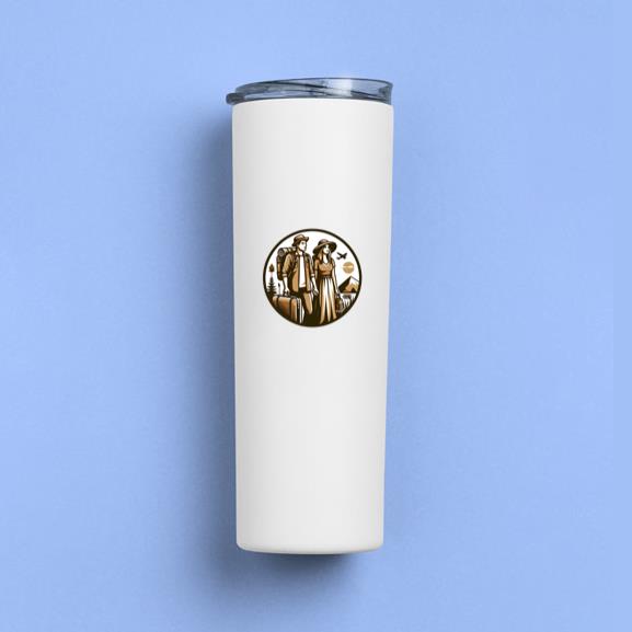 Fair Joyful Camping Travelling Skinny Tumbler 20oz