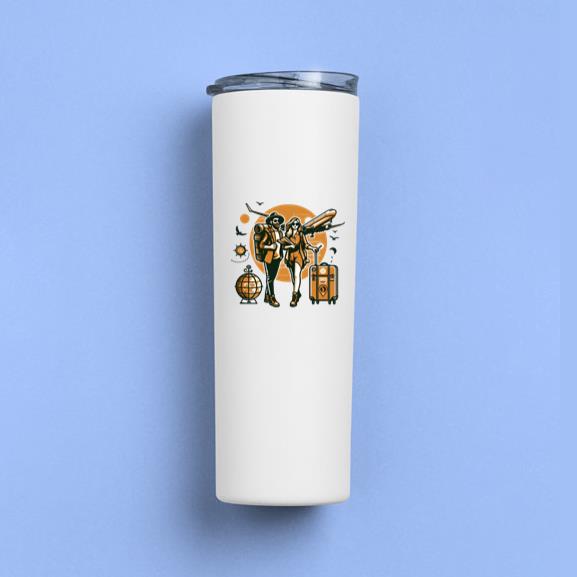 Fair Lovely Travelling Camping Skinny Tumbler 20oz