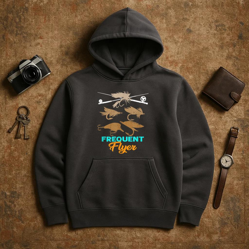 Fishing Pole Frequent Flyer Hoodie