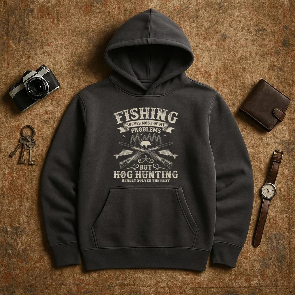 Fishing Solves Most Problems Hoodie