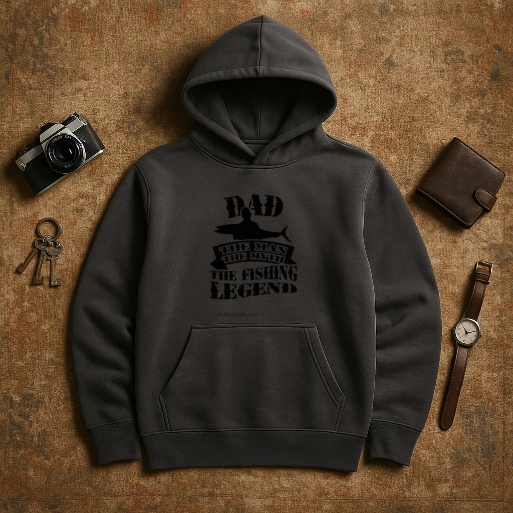 funny vector fishing quote text Hoodie