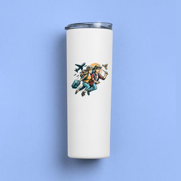 Gentle Elegant Travelling Camping Skinny Tumbler 20oz