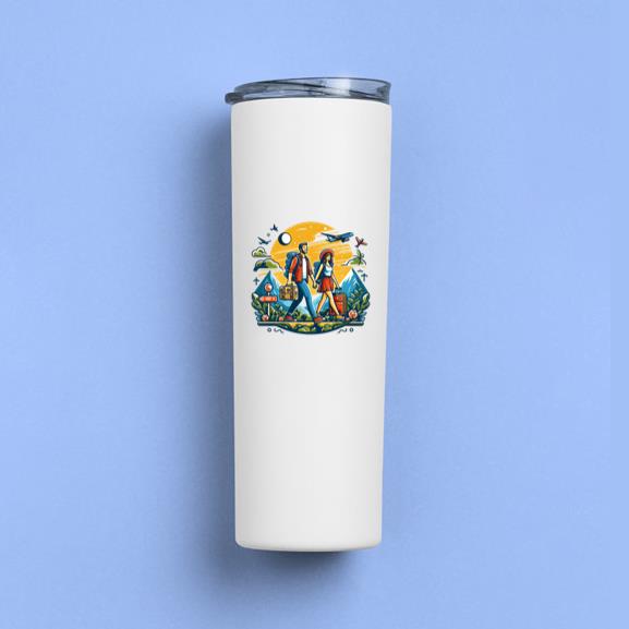 Gentle Gentle Camping Travelling Skinny Tumbler 20oz
