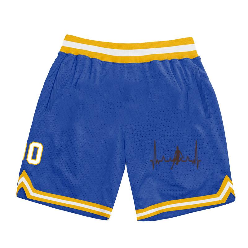 Heartbeat Basketball Player Cardiogram Stroke Basketball Shorts