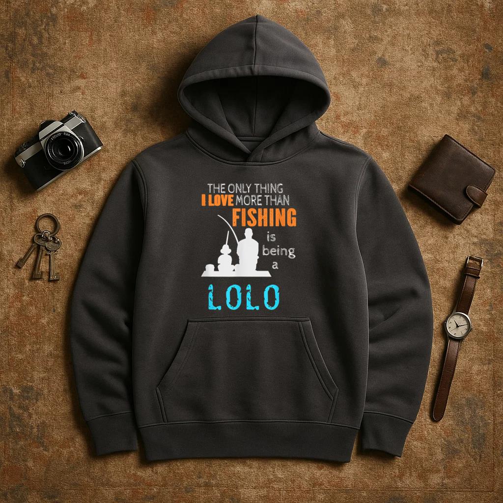 I More Than Love Fishing Lolo Filipino Grandpa Hoodie