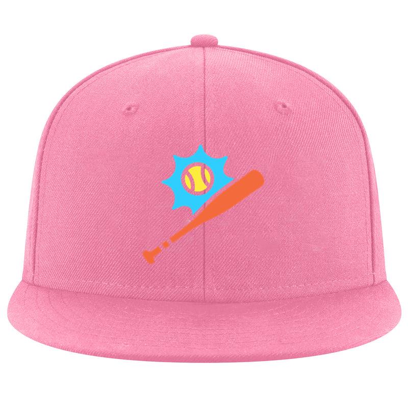 Orange Baseballl Bat Cap