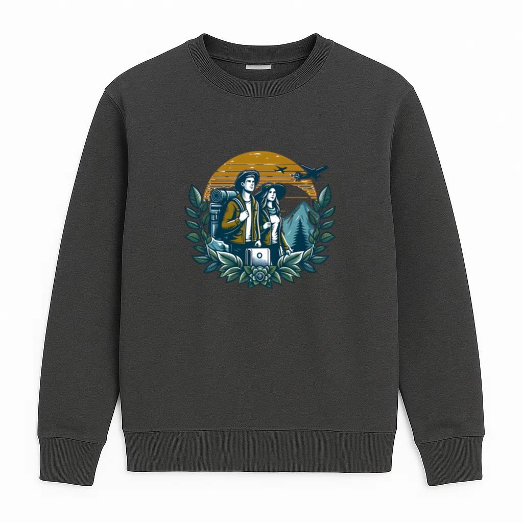 Peace Cheerful Camping Travelling Sweatshirt