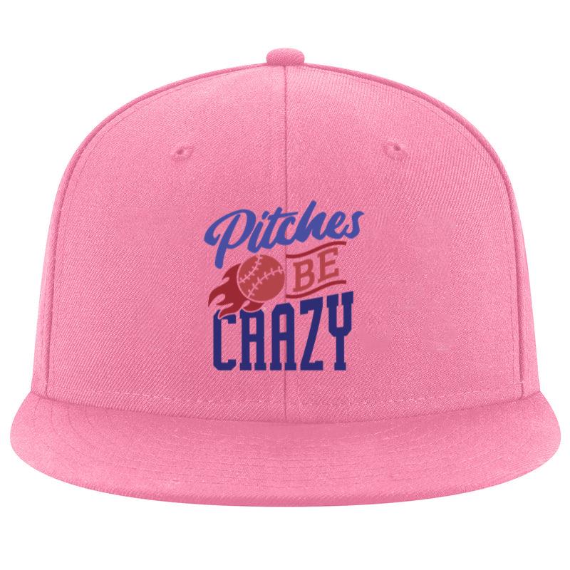Pitches Be Crazy Ball Stitch Fire Flame Badge Sticker Cap