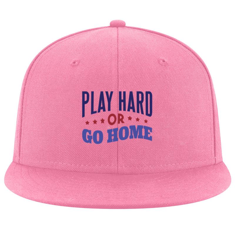 Play Hard Or Go Home Badge Sticker Cap