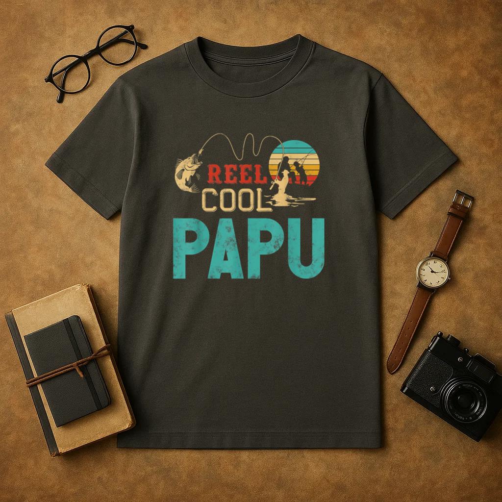 Reel Cool Papu Vintage Fishing T-Shirt