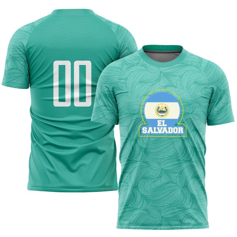 Soccer Sticker Allusive To El Salvador Soccer Jersey