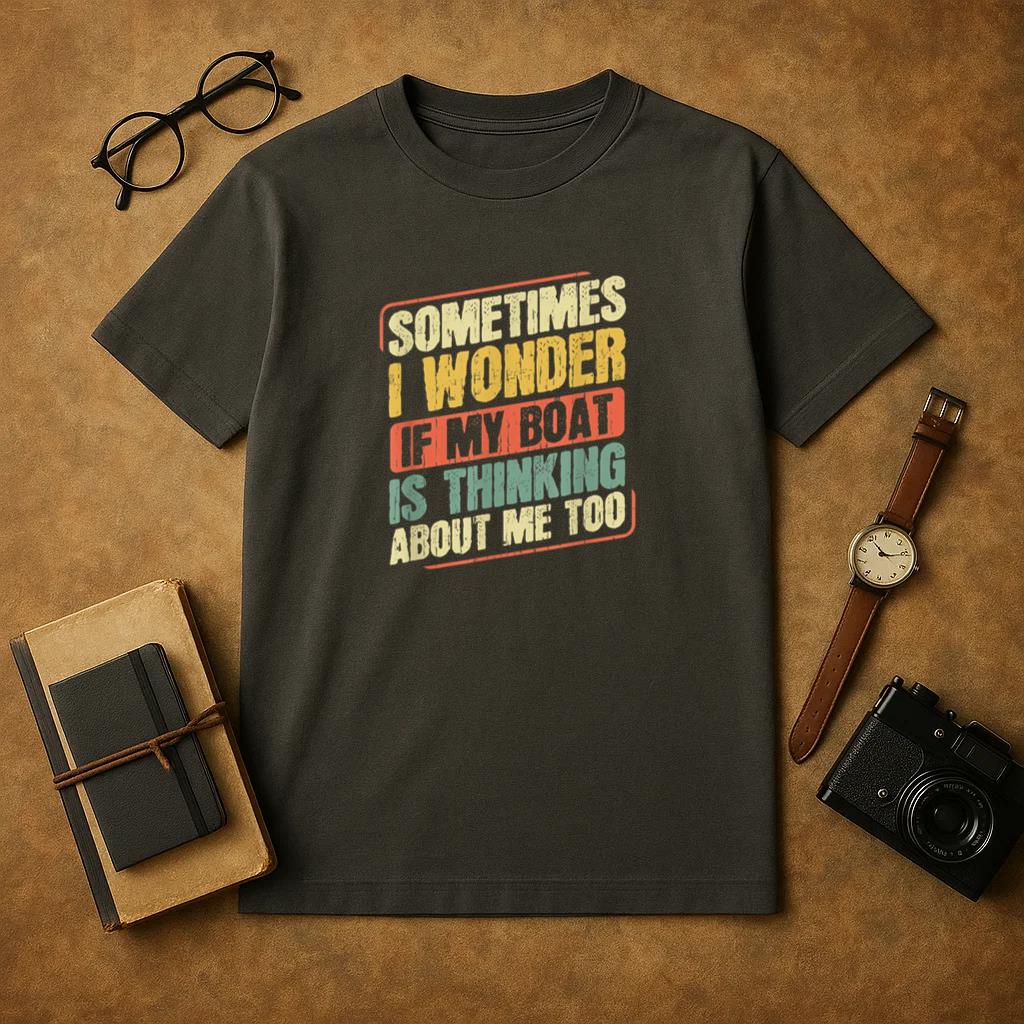 Sometimes I Wonder If My Boat Thinking About Fishing T-Shirt