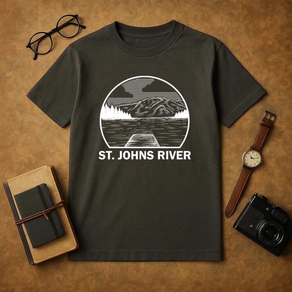 St Johns River Fishing Camping T-Shirt