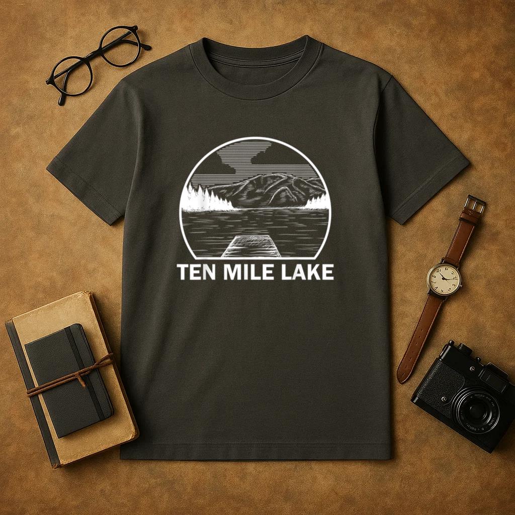 Ten Mile Lake Funny Fishing Camping Summer T-Shirt