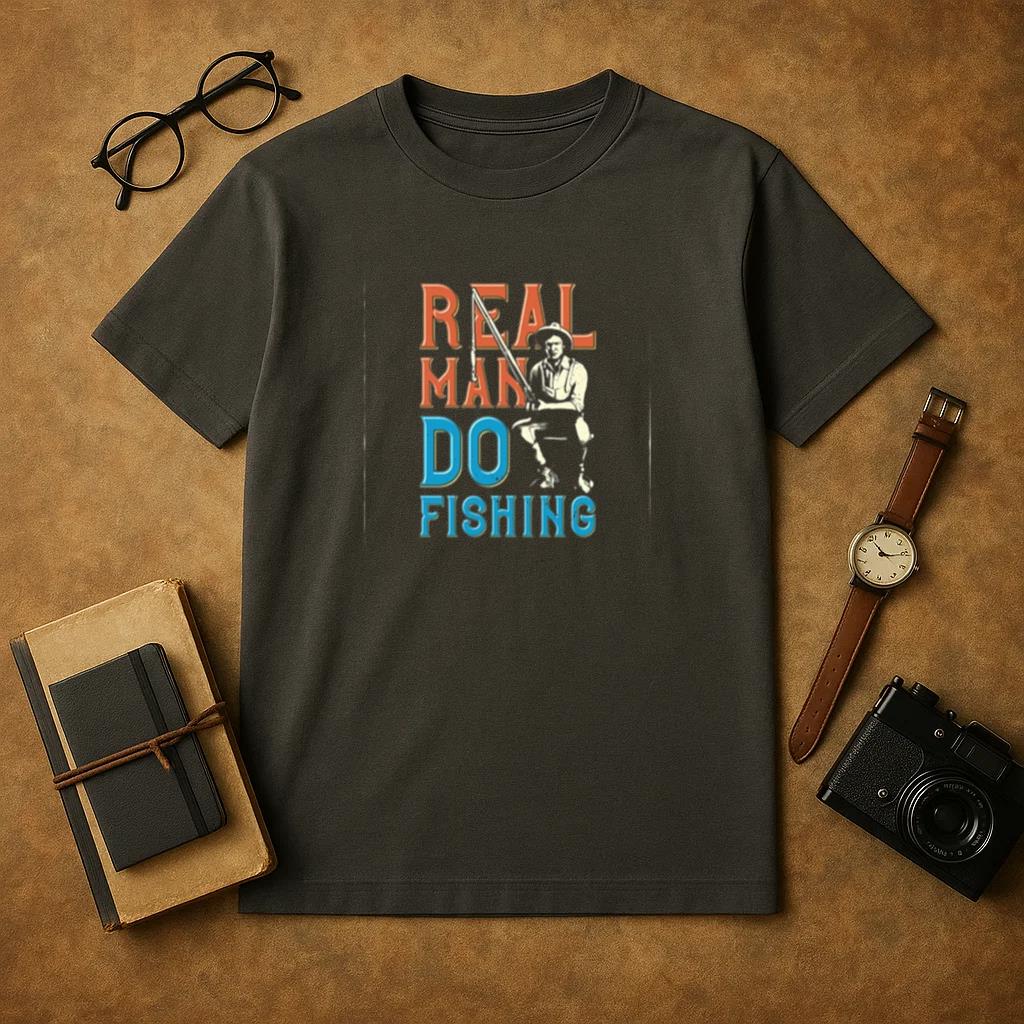 tshirt poster design illustration fisherman T-Shirt
