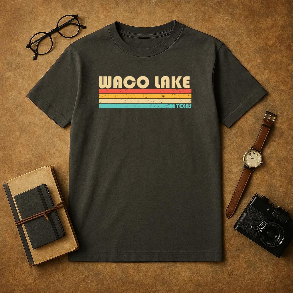 Waco Lake Fishing Camping T-Shirt