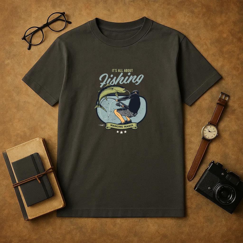 Woman Excited Modern Fishing T-Shirt