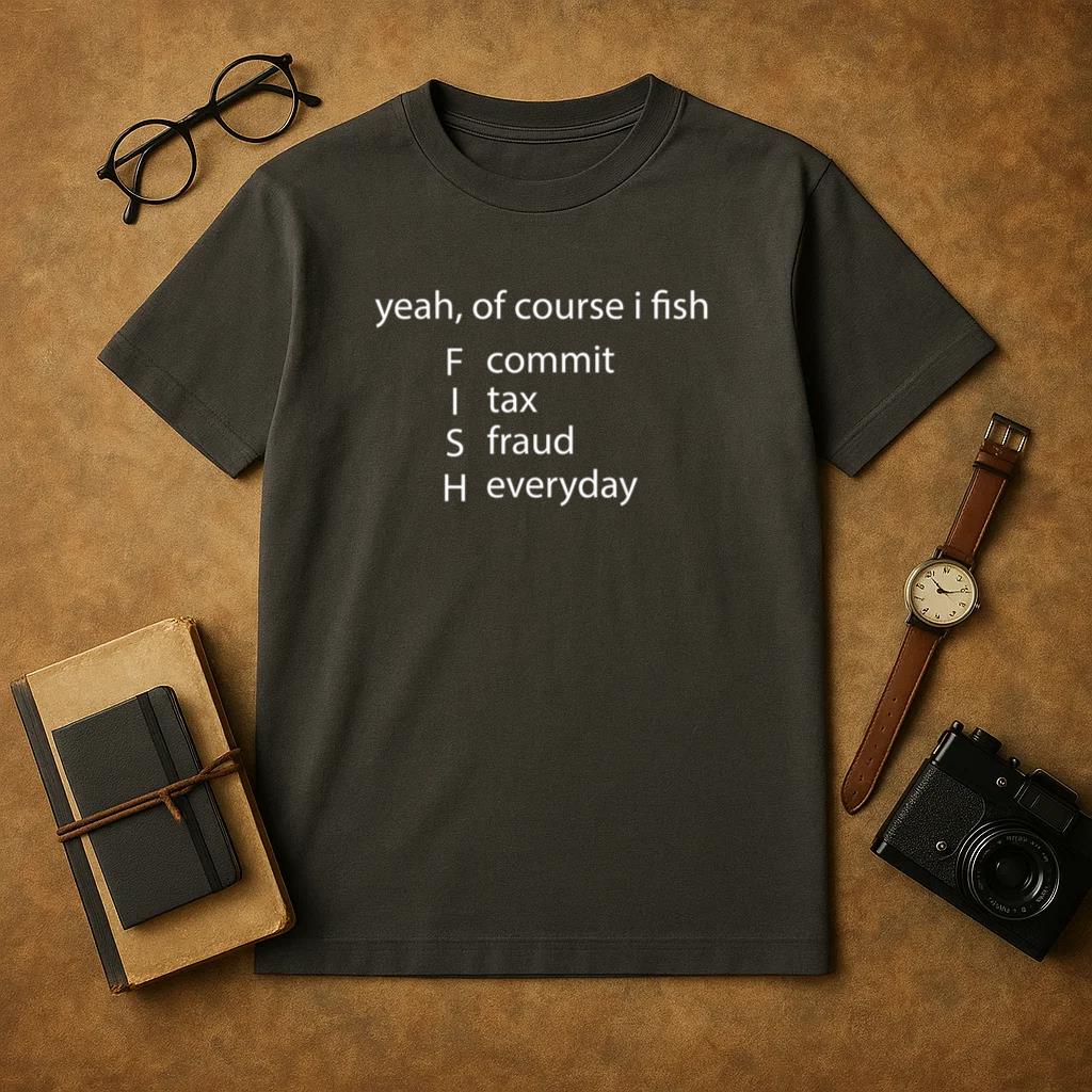 Yeah Of Course I Fish Everyday Fishing T-Shirt